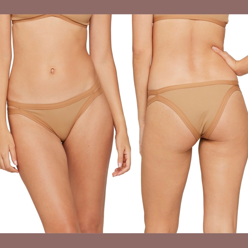 NEW $79 L Space‎ Ridin' High Charlie Classic Bikini Bottoms Carmel [ Medium ]